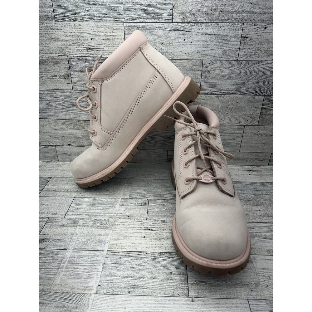 Timberland Women's Nellie Double Waterproof Ankle Boot‎ Pink US 7